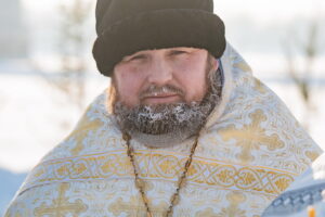 Духовенство Никольского храма сослужило Митрополиту Сергию Чин великого освящения вод в реке Обь